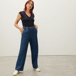 Everlane V-Neck Ballet Bodysuit, Black, Small